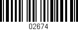 Código de barras (EAN, GTIN, SKU, ISBN): '02674'