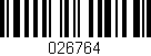 Código de barras (EAN, GTIN, SKU, ISBN): '026764'