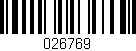 Código de barras (EAN, GTIN, SKU, ISBN): '026769'