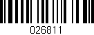 Código de barras (EAN, GTIN, SKU, ISBN): '026811'