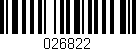 Código de barras (EAN, GTIN, SKU, ISBN): '026822'