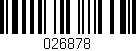 Código de barras (EAN, GTIN, SKU, ISBN): '026878'
