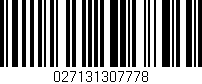 Código de barras (EAN, GTIN, SKU, ISBN): '027131307778'