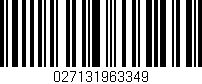 Código de barras (EAN, GTIN, SKU, ISBN): '027131963349'
