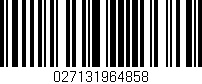 Código de barras (EAN, GTIN, SKU, ISBN): '027131964858'