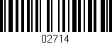 Código de barras (EAN, GTIN, SKU, ISBN): '02714'