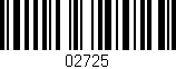 Código de barras (EAN, GTIN, SKU, ISBN): '02725'