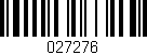 Código de barras (EAN, GTIN, SKU, ISBN): '027276'
