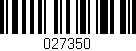 Código de barras (EAN, GTIN, SKU, ISBN): '027350'