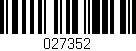Código de barras (EAN, GTIN, SKU, ISBN): '027352'