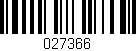 Código de barras (EAN, GTIN, SKU, ISBN): '027366'
