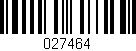 Código de barras (EAN, GTIN, SKU, ISBN): '027464'