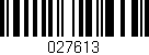 Código de barras (EAN, GTIN, SKU, ISBN): '027613'