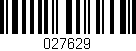 Código de barras (EAN, GTIN, SKU, ISBN): '027629'