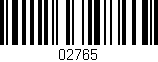 Código de barras (EAN, GTIN, SKU, ISBN): '02765'