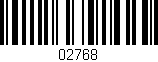 Código de barras (EAN, GTIN, SKU, ISBN): '02768'