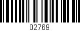 Código de barras (EAN, GTIN, SKU, ISBN): '02769'
