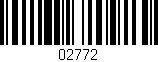 Código de barras (EAN, GTIN, SKU, ISBN): '02772'