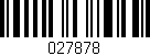 Código de barras (EAN, GTIN, SKU, ISBN): '027878'