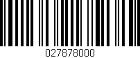 Código de barras (EAN, GTIN, SKU, ISBN): '027878000'