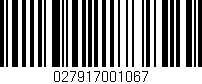 Código de barras (EAN, GTIN, SKU, ISBN): '027917001067'