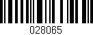 Código de barras (EAN, GTIN, SKU, ISBN): '028065'