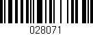 Código de barras (EAN, GTIN, SKU, ISBN): '028071'
