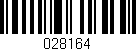 Código de barras (EAN, GTIN, SKU, ISBN): '028164'