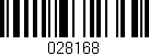Código de barras (EAN, GTIN, SKU, ISBN): '028168'