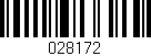 Código de barras (EAN, GTIN, SKU, ISBN): '028172'