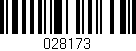 Código de barras (EAN, GTIN, SKU, ISBN): '028173'