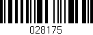 Código de barras (EAN, GTIN, SKU, ISBN): '028175'
