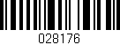Código de barras (EAN, GTIN, SKU, ISBN): '028176'