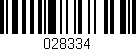 Código de barras (EAN, GTIN, SKU, ISBN): '028334'