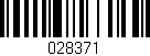 Código de barras (EAN, GTIN, SKU, ISBN): '028371'