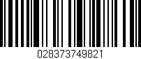 Código de barras (EAN, GTIN, SKU, ISBN): '028373749821'