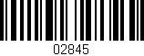 Código de barras (EAN, GTIN, SKU, ISBN): '02845'