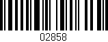 Código de barras (EAN, GTIN, SKU, ISBN): '02858'