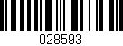 Código de barras (EAN, GTIN, SKU, ISBN): '028593'