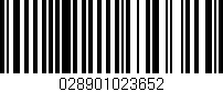 Código de barras (EAN, GTIN, SKU, ISBN): '028901023652'