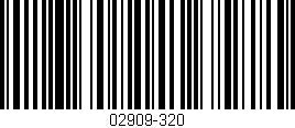 Código de barras (EAN, GTIN, SKU, ISBN): '02909-320'