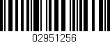 Código de barras (EAN, GTIN, SKU, ISBN): '02951256'