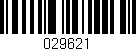 Código de barras (EAN, GTIN, SKU, ISBN): '029621'