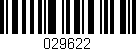 Código de barras (EAN, GTIN, SKU, ISBN): '029622'