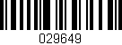 Código de barras (EAN, GTIN, SKU, ISBN): '029649'