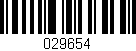 Código de barras (EAN, GTIN, SKU, ISBN): '029654'