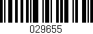 Código de barras (EAN, GTIN, SKU, ISBN): '029655'