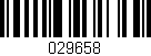 Código de barras (EAN, GTIN, SKU, ISBN): '029658'
