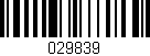 Código de barras (EAN, GTIN, SKU, ISBN): '029839'
