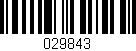 Código de barras (EAN, GTIN, SKU, ISBN): '029843'